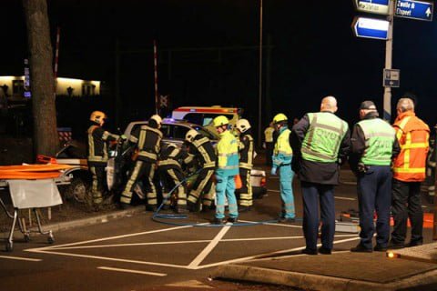 Ongeval Nunspeet|Foto Johan Siebeling / brandweernunspeet.nl 