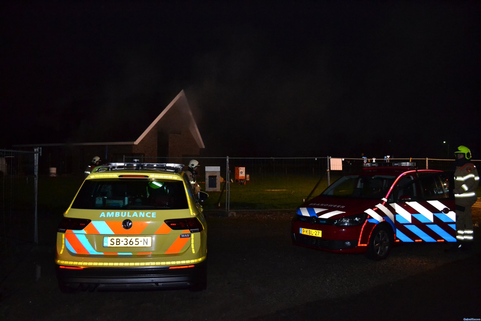 Brand in vrijstaande nieuwbouwwoning in Gendt