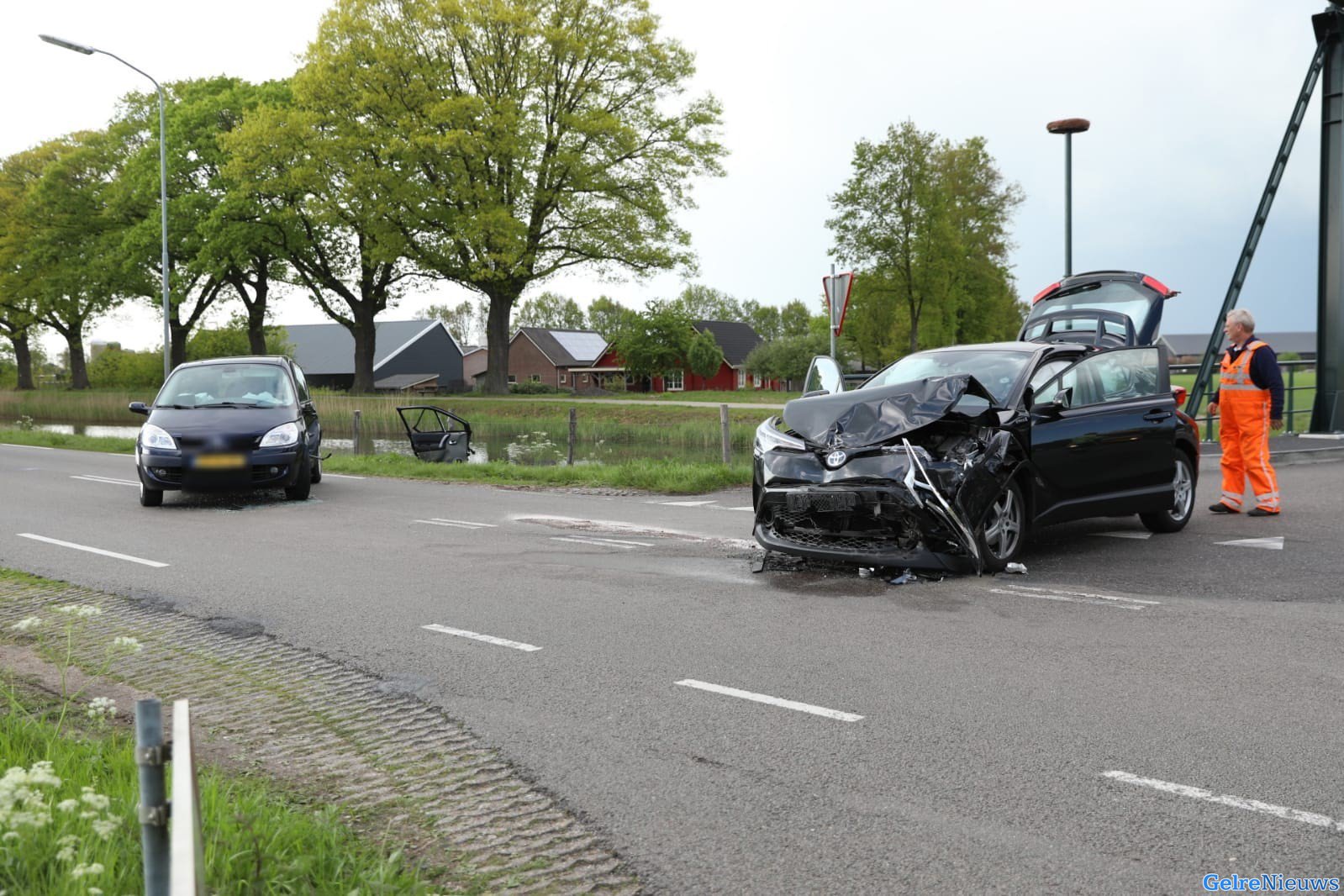 Ongeval langs het kanaal in Hall