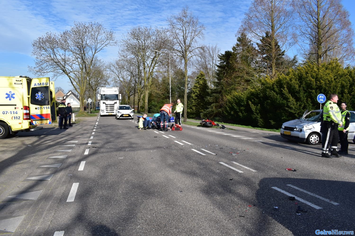 Ernstig ongeval op Karstraat in Huissen