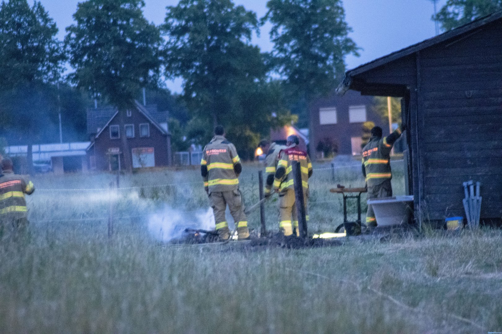 Brandweer Gendt rukt uit voor overlast van vuurtje