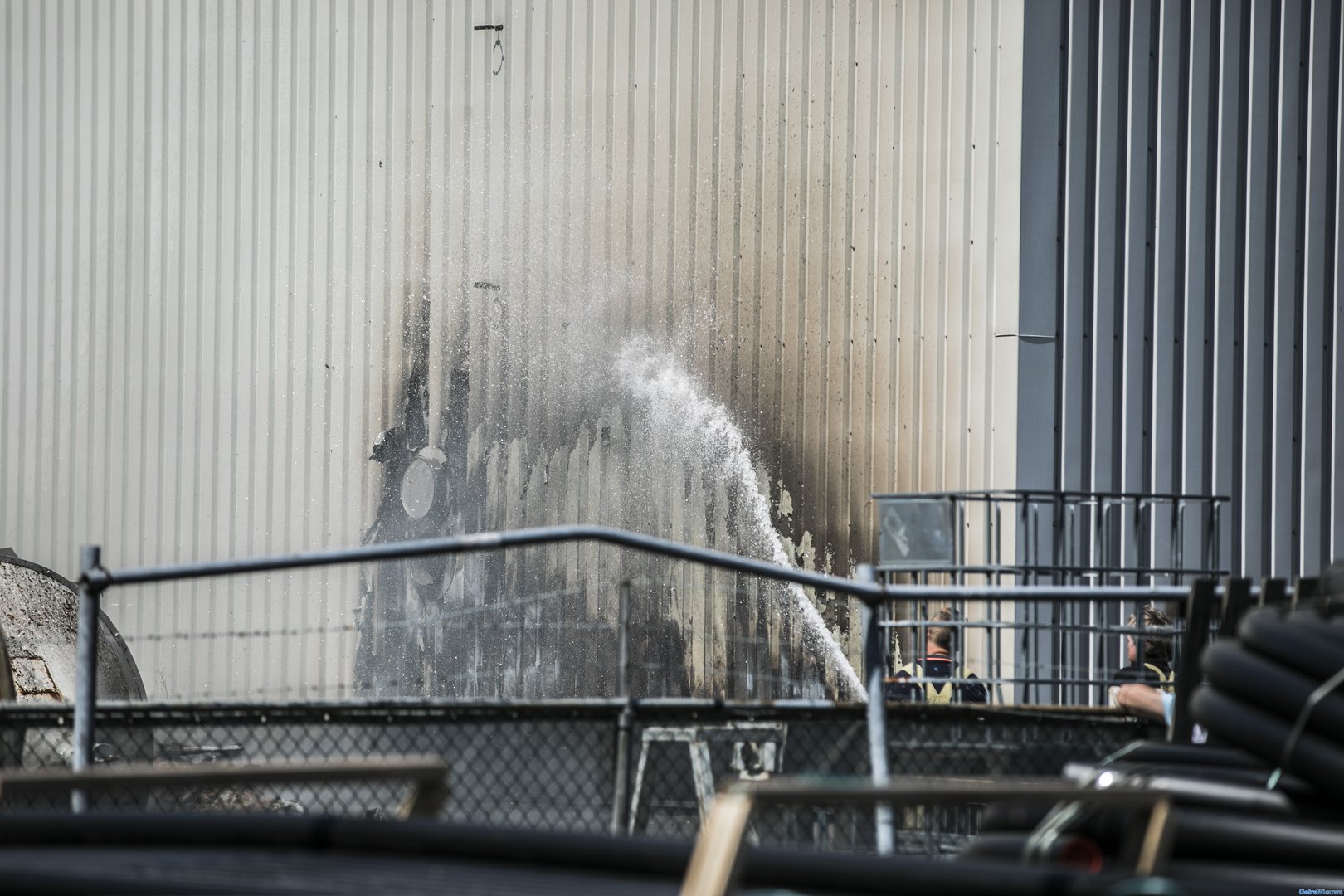 Brand bij houtmeelbedrijf in Bemmel