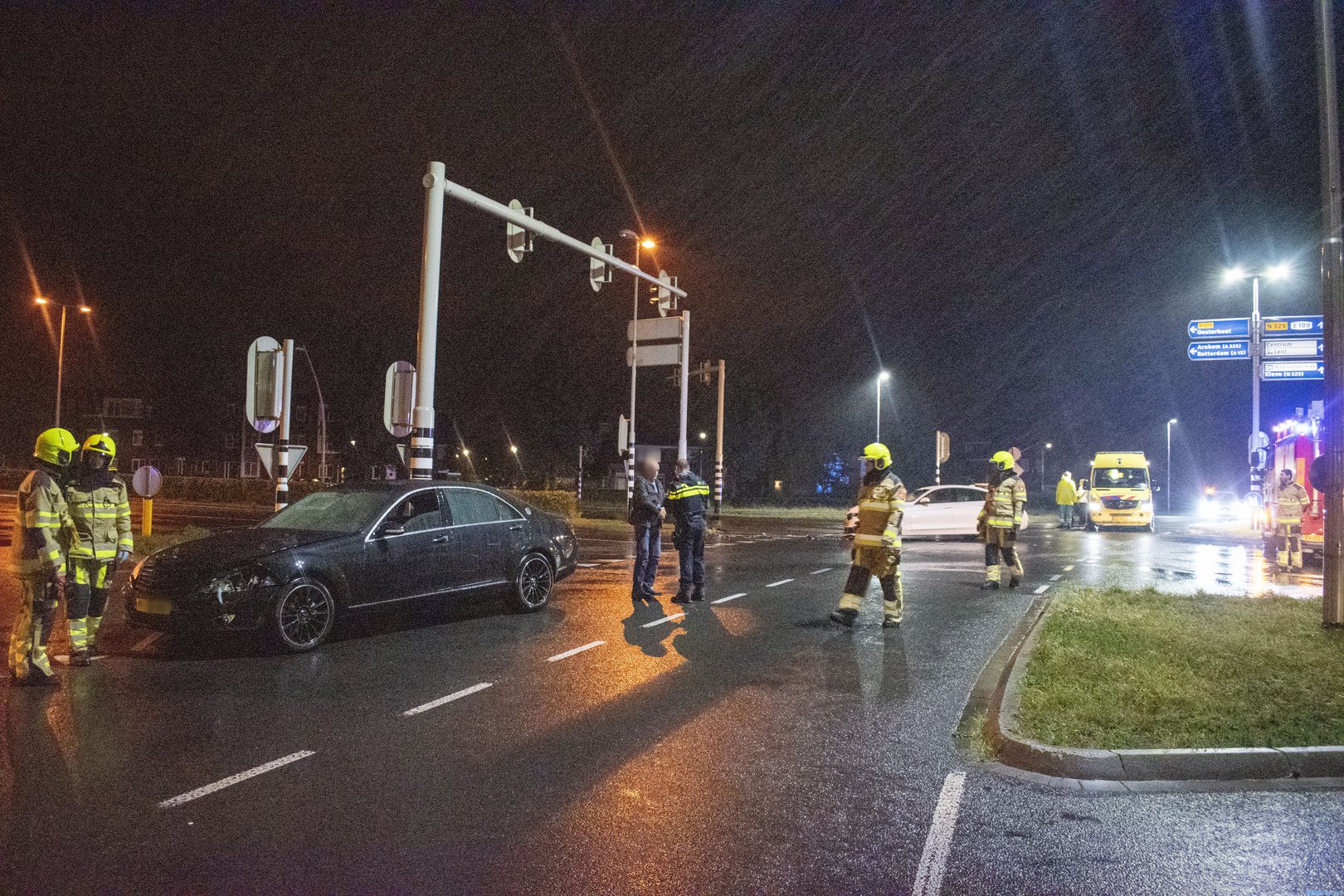 Ongeval op kruising Prins Mauritssingel in Lent