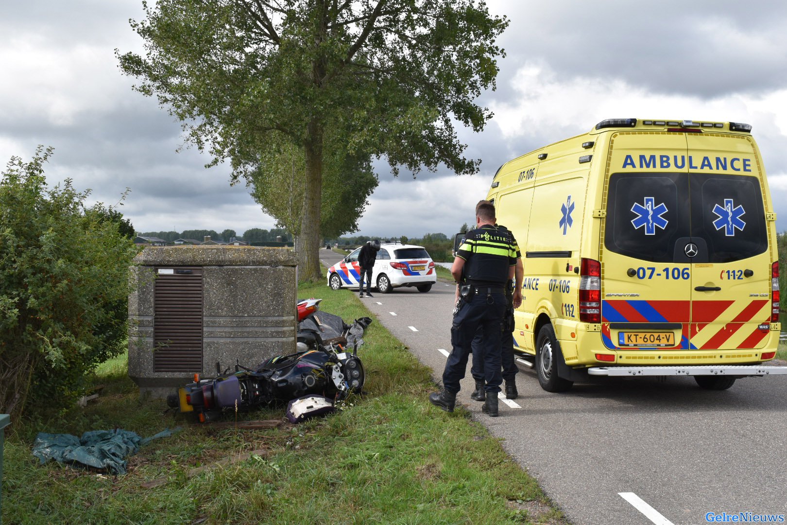 Motorrijder zonder rijbewijs onderuit in Bemmel