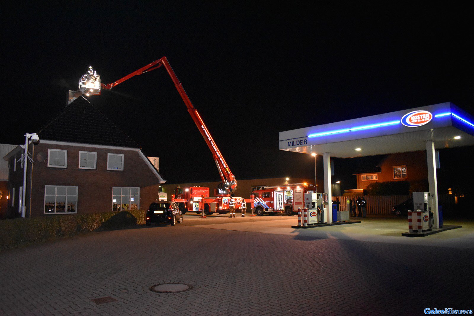 Vogelnest oorzaak schoorsteenbrand in Gendt