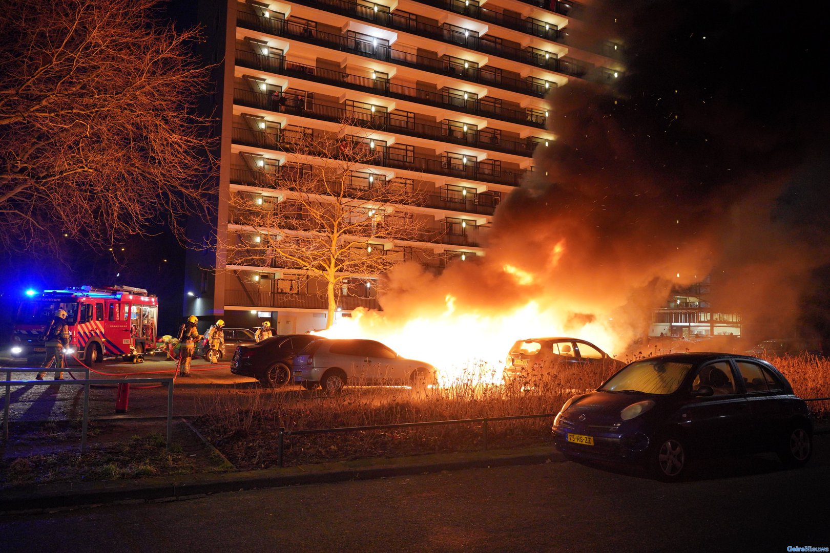 Vier auto’s uitgebrand in Nijmegen en één beschadigd