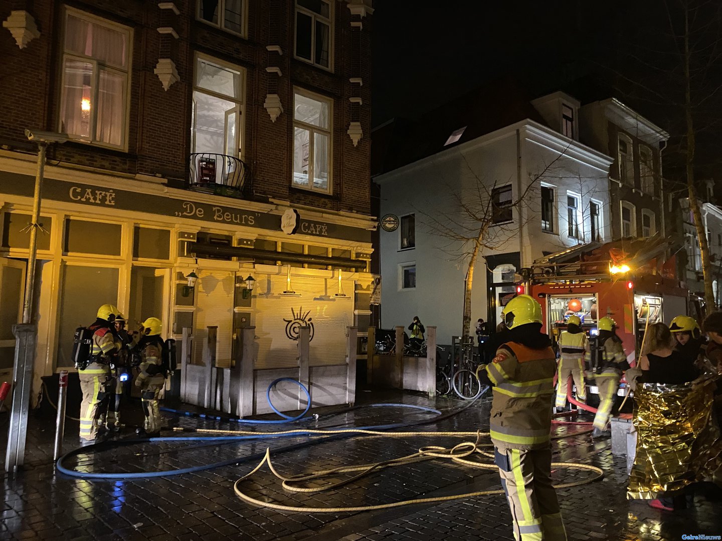 Veel rook bij brand in studentenhuis Nijmegen