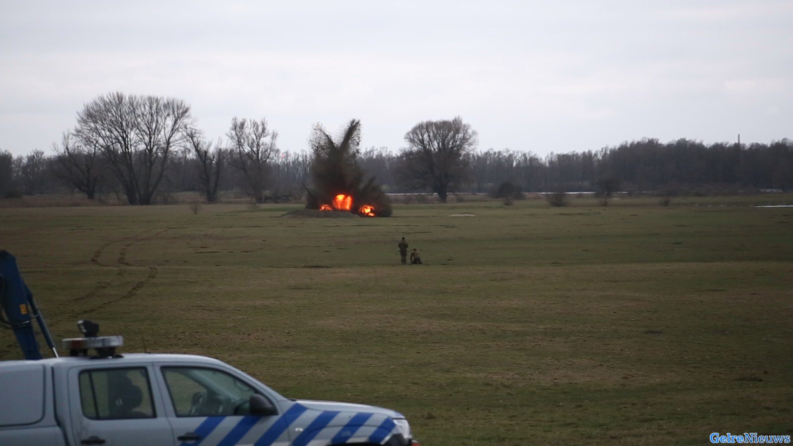 Vliegtuigbom tot ontploffing gebracht in Gendtse polder