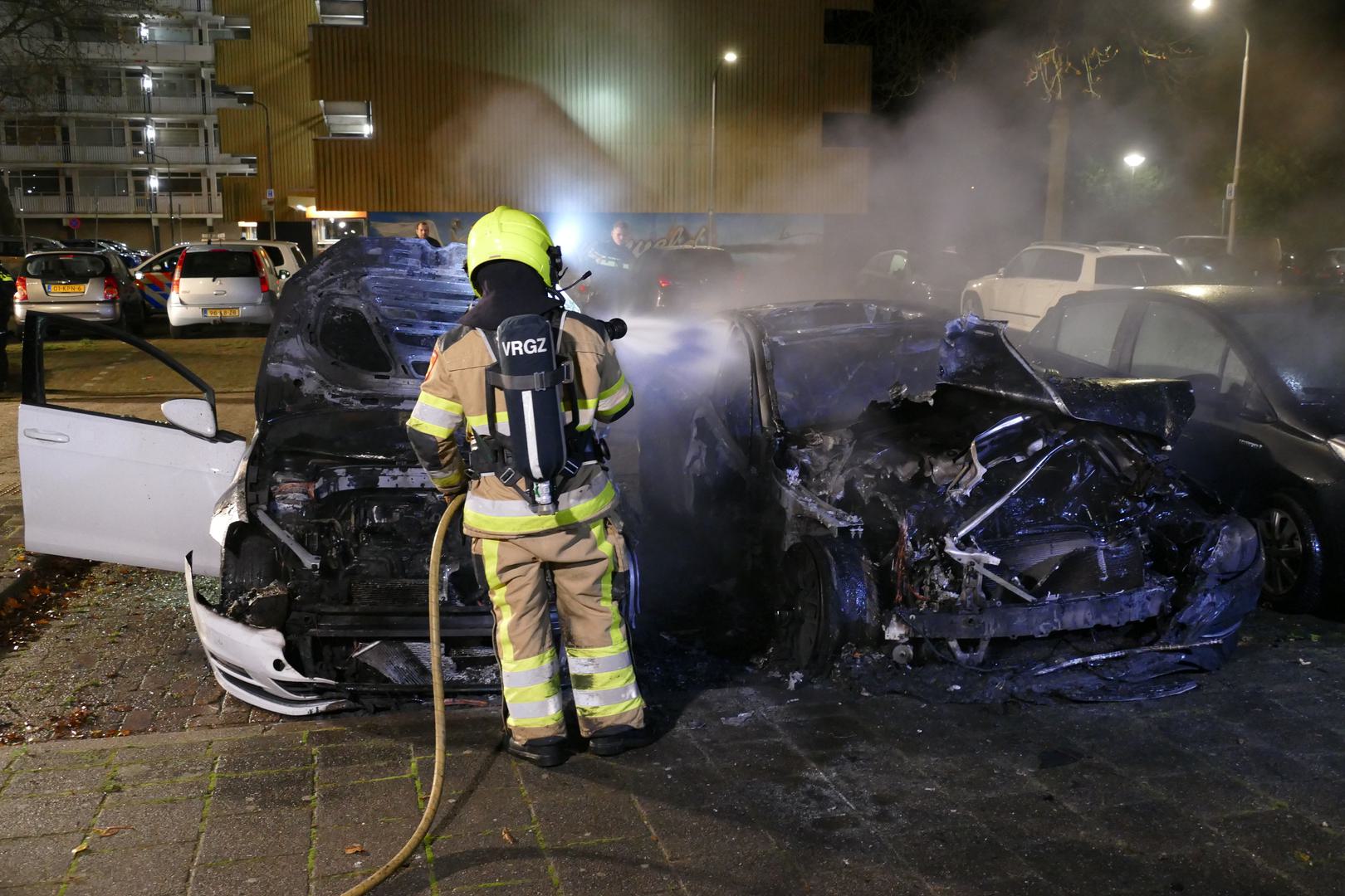 Auto’s branden uit in Nijmegen