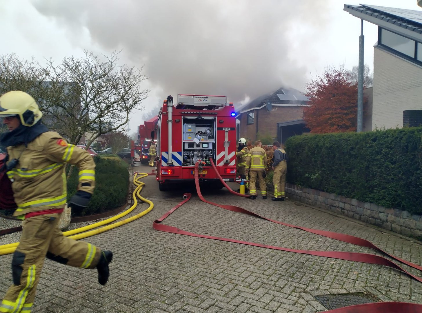 Flinke rookontwikkeling bij zolderbrand in Silvolde