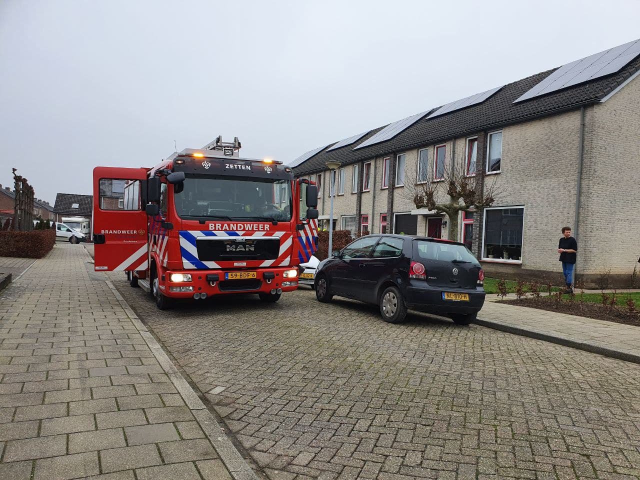 Zolderbrand door vergeten aangelaten strijkbout op strijkplank