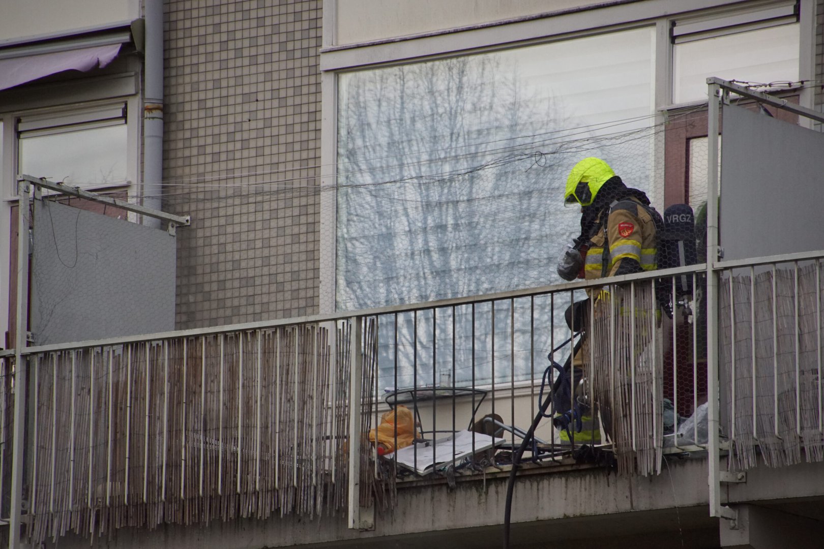 Brand op balkon van flatwoning in Nijmegen