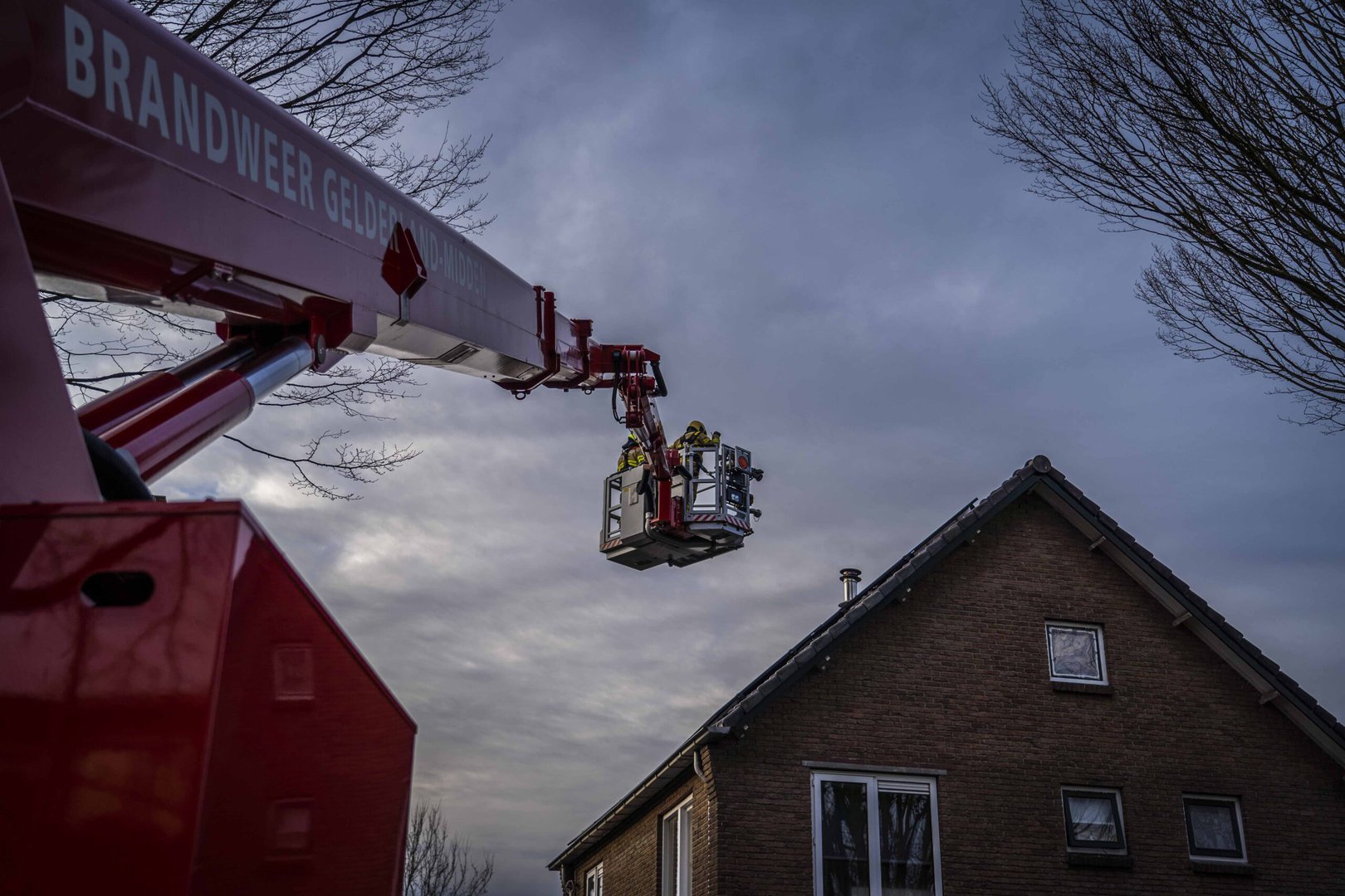 Schoorsteenbrand in Eerbeek