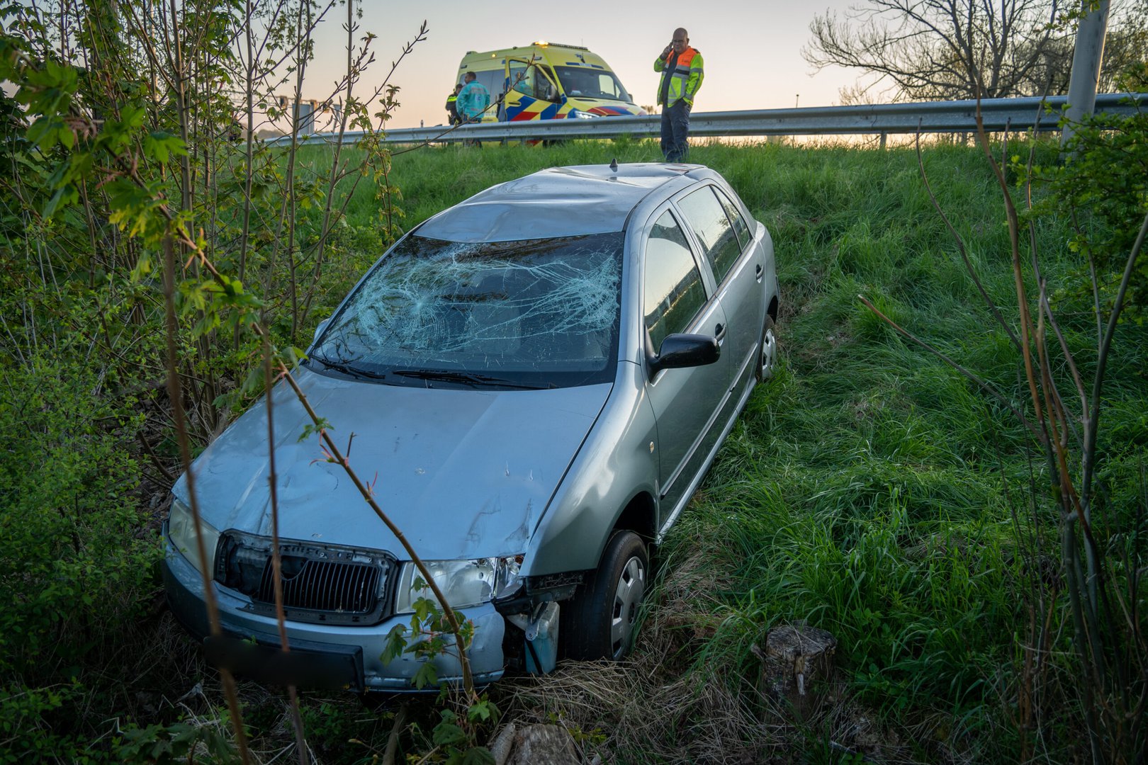 Automobilist aangehouden na ongeval afrit a12 richting A18