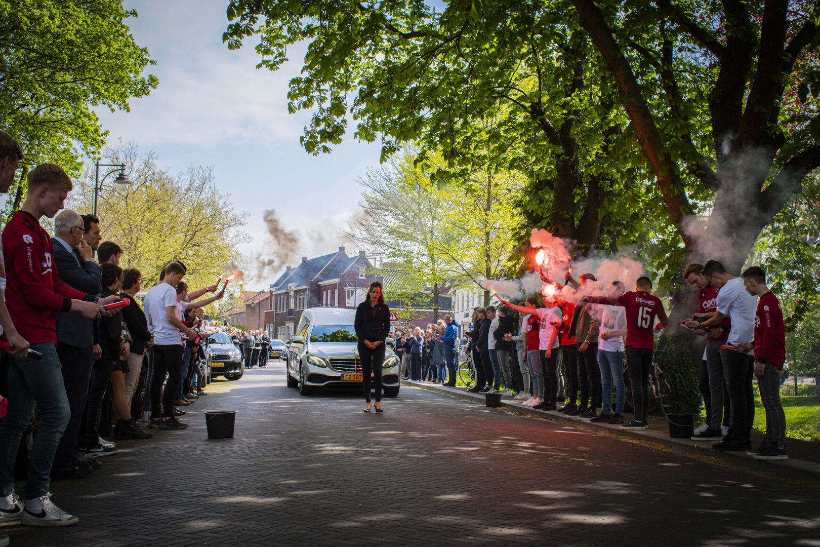 Erehaag in Bemmel voor verongelukte Jesse (16)