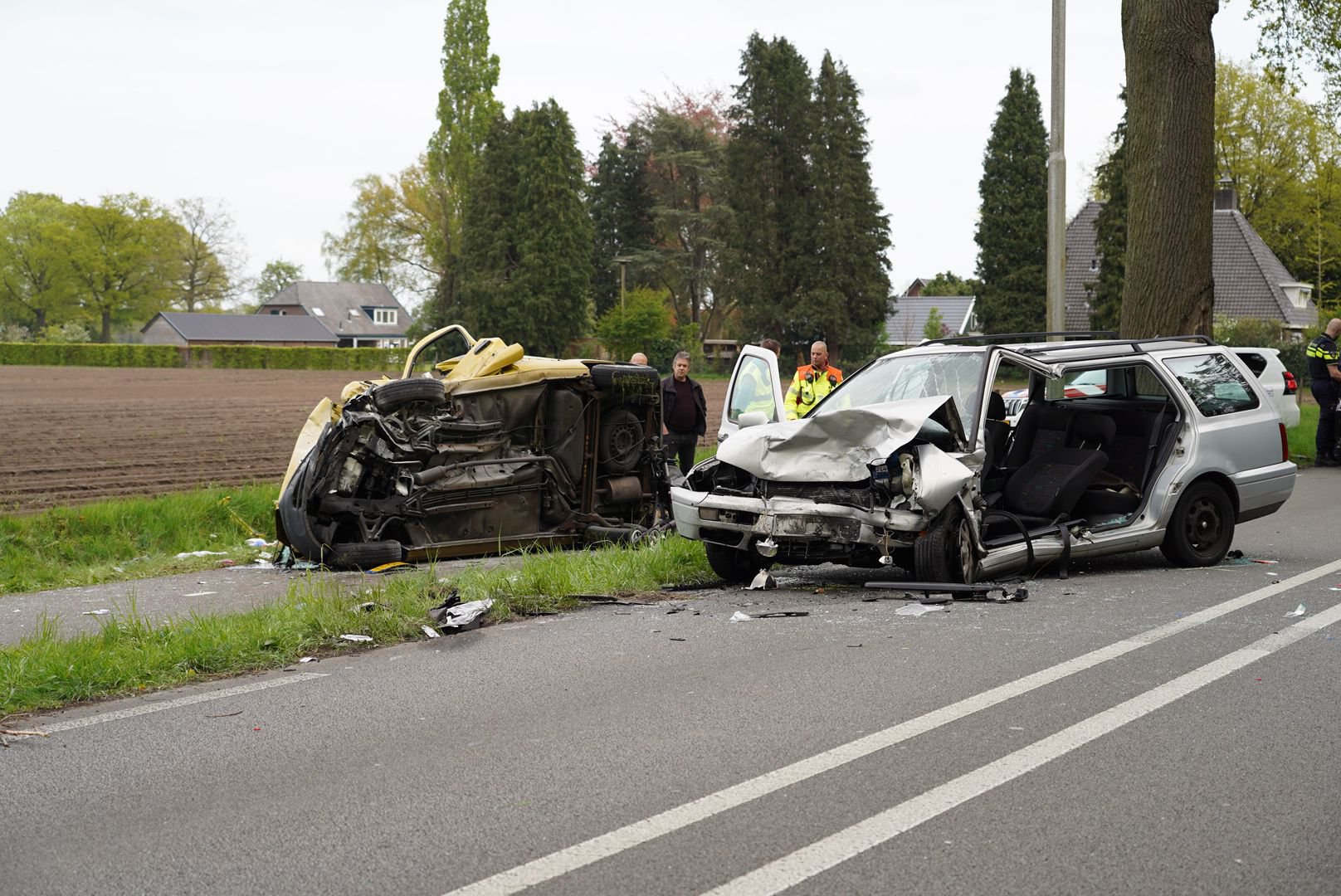 Twee traumahelikopters ingezet voor ernstig ongeluk, meerdere gewonden