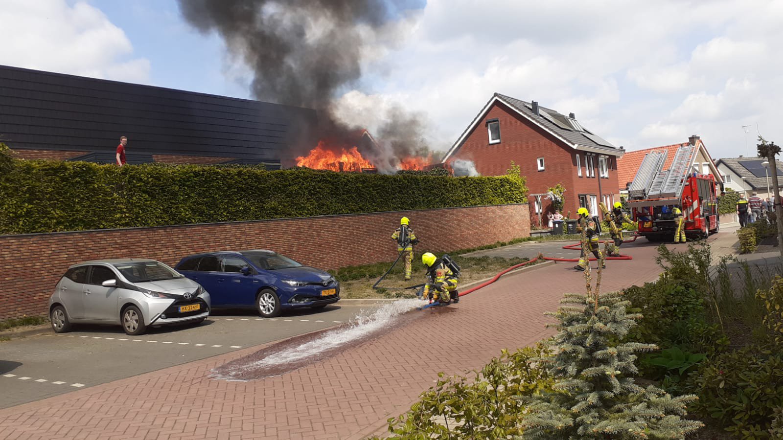 Fikse schuurbrand in Groesbeek