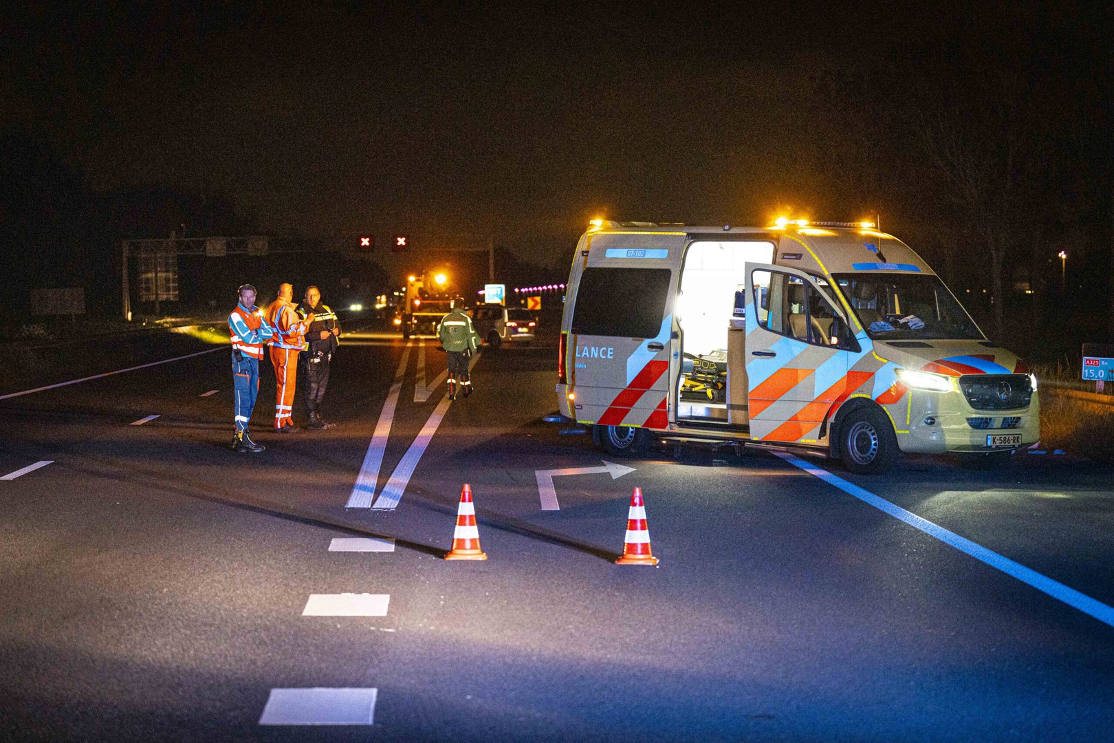 Vrouw overleden bij aanrijding op de A325 bij Elst