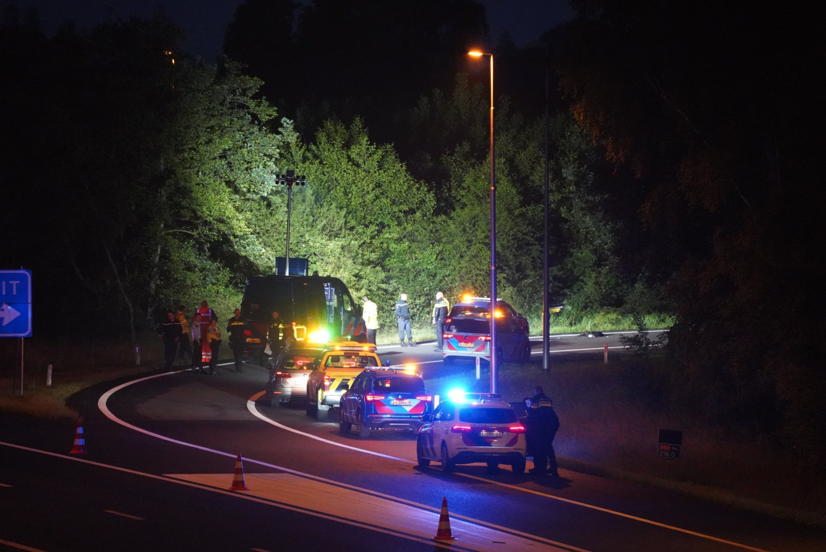 Waarschuwingsschoten gelost bij aanhouding op A50 bij Vaassen