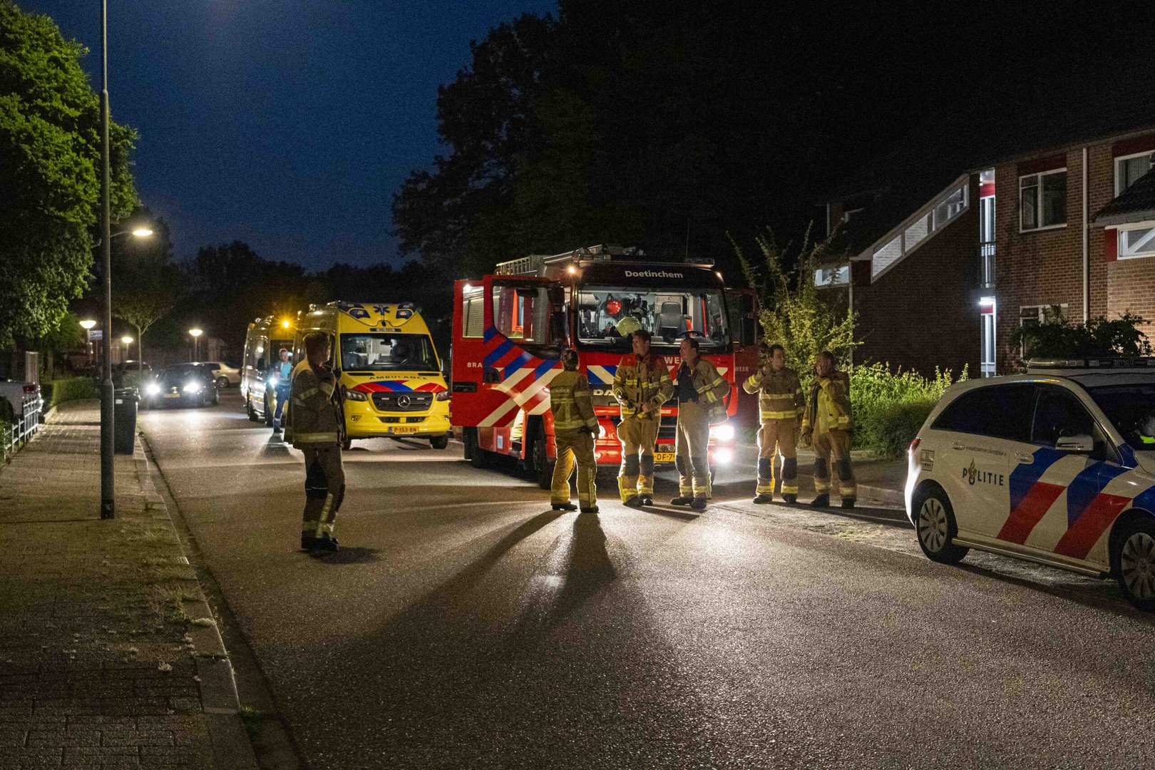 Hulpdiensten rukte massaal uit voor incident in woning Doetinchem