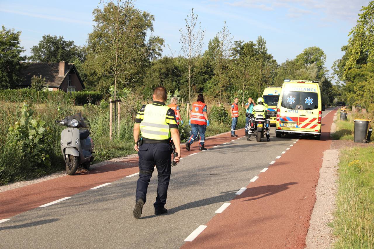 Fietsster gewond na ongeval met scooterrijdster