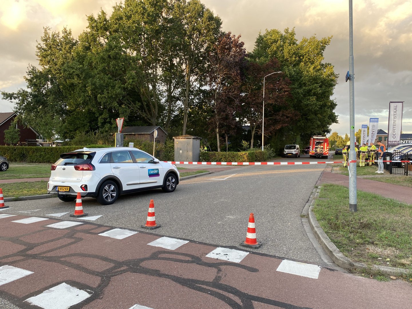 Deel van Wijchen zonder stroom door brand