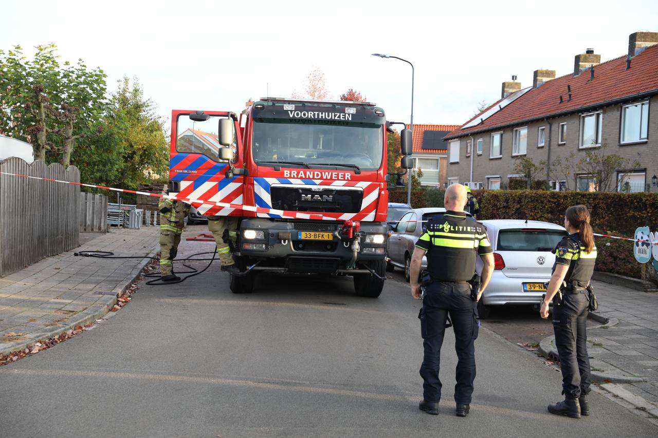 Gasleiding geraakt tijdens werkzaamheden in Voorthuizen