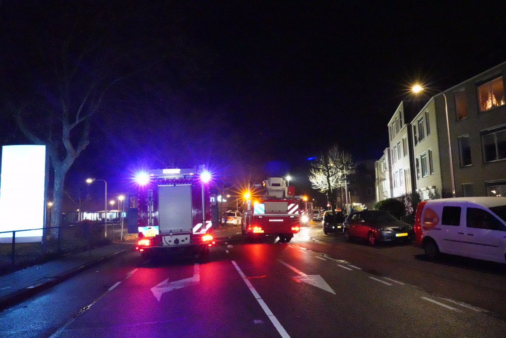 Twee bewoners gewond bij brand in appartementencomplex