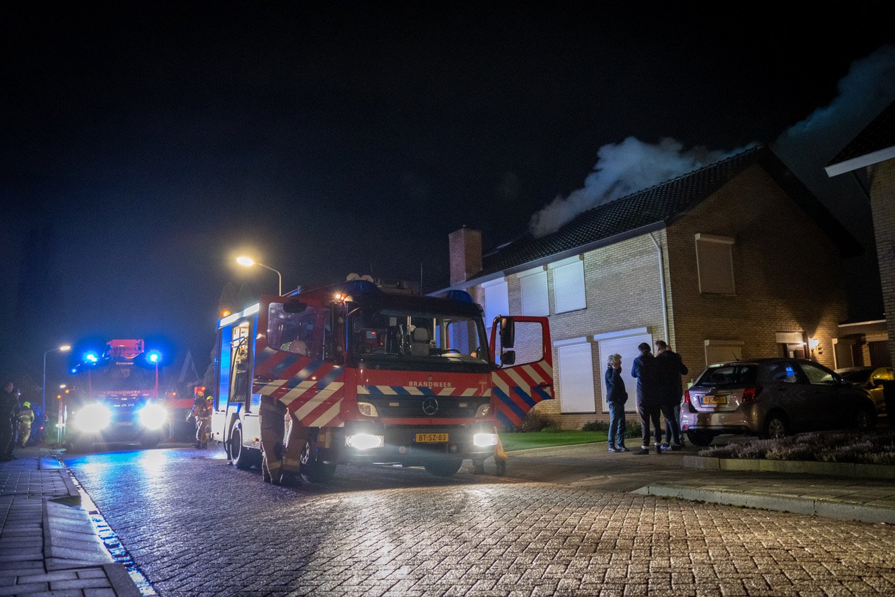 Flinke brand op zolder van woning in Didam