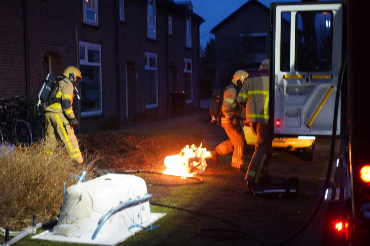 Brand in kelder van duplexwoning