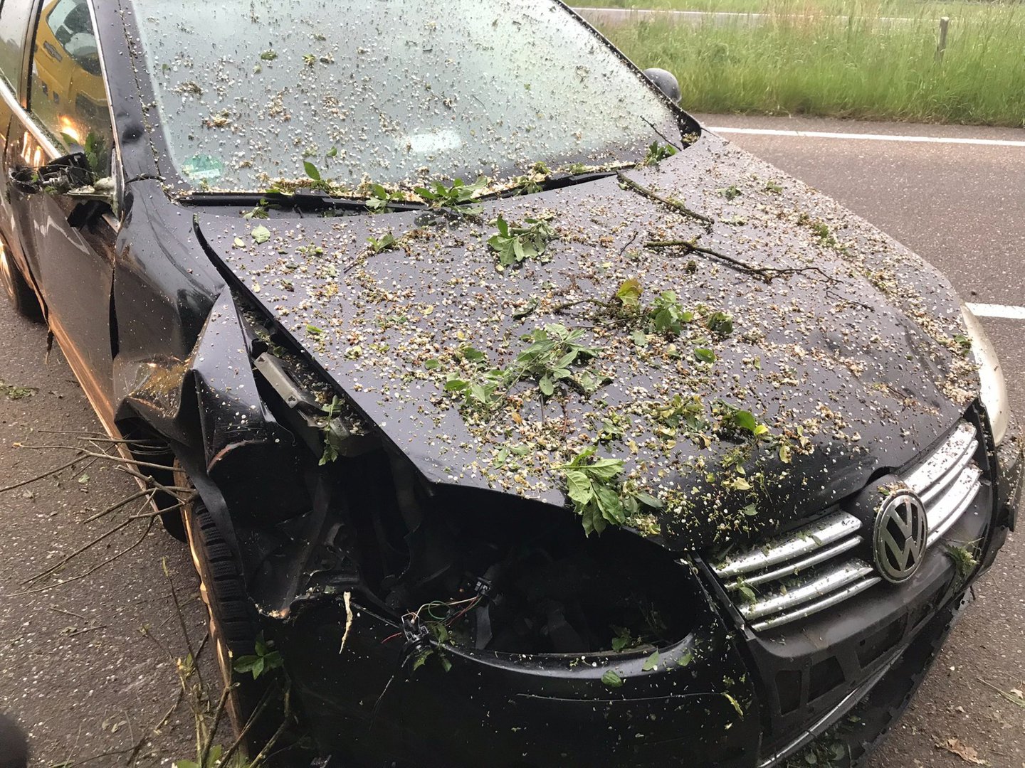 Automobilist valt in slaap tijdens het rijden