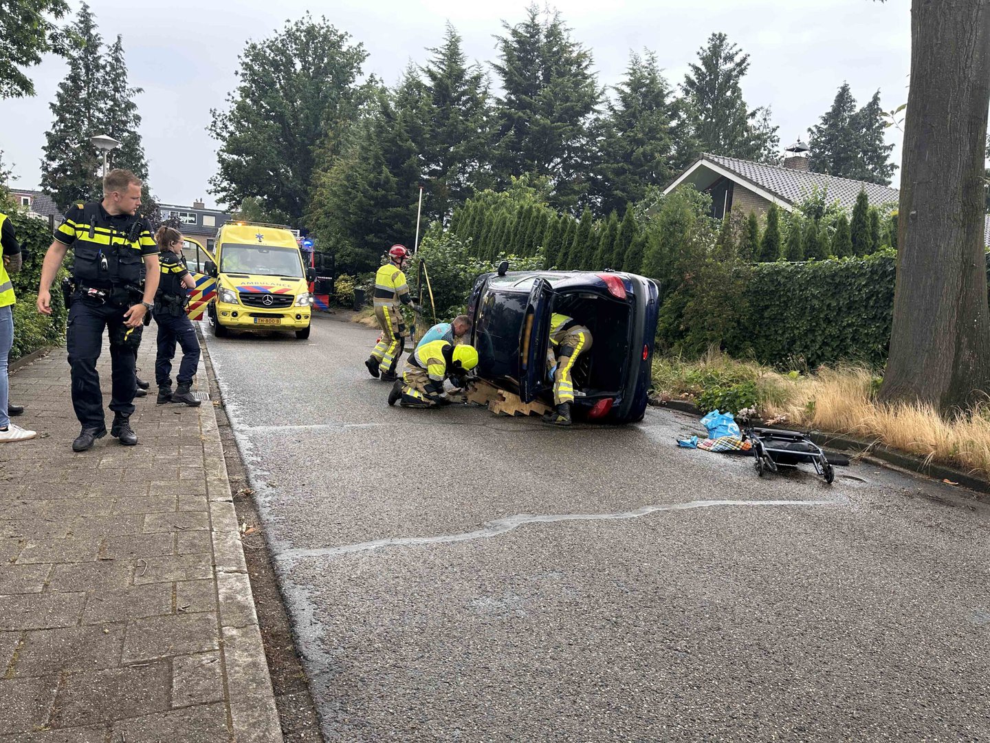 Automobilist botst tegen boom en raakt gewond