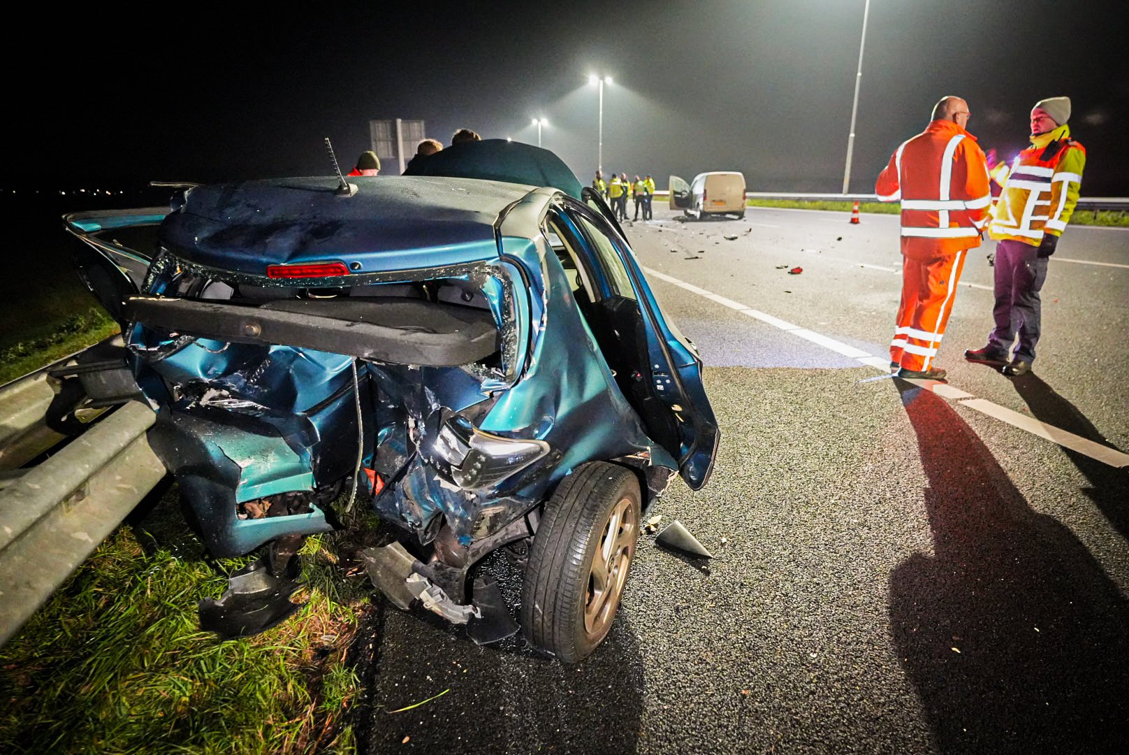 Twee gewonden bij ernstig ongeluk A1 Wilp