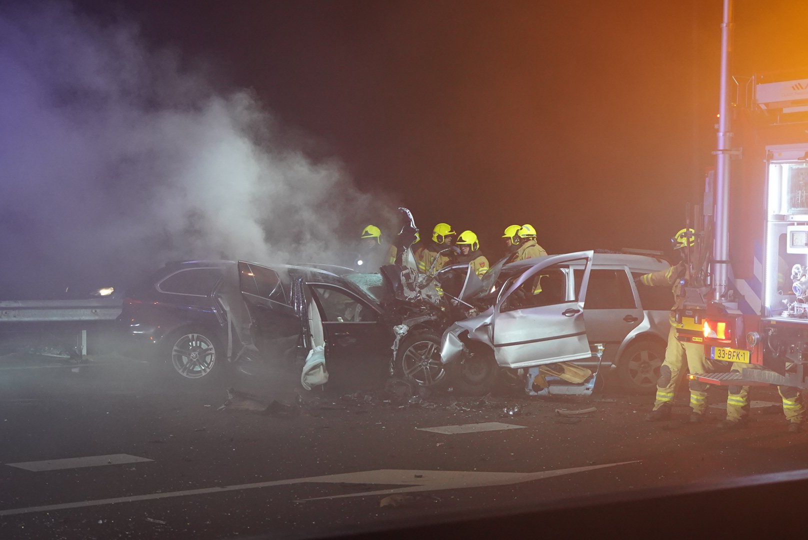 UPDATE: Spookrijder veroorzaakt zeer ernstig ongeval op de A1