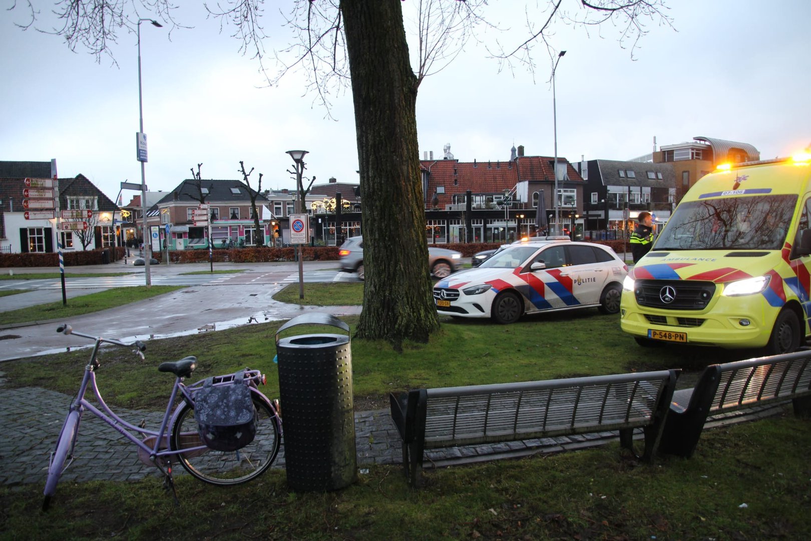 Fietsster raakt gewond bij ongeval met auto in Barneveld