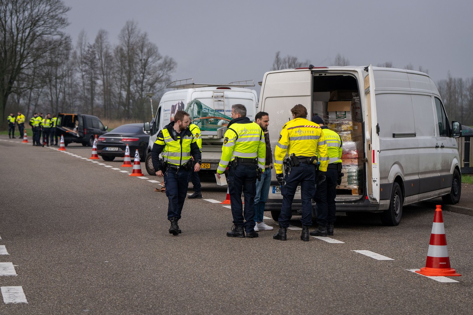 Grote verkeerscontrole langs snelweg A12