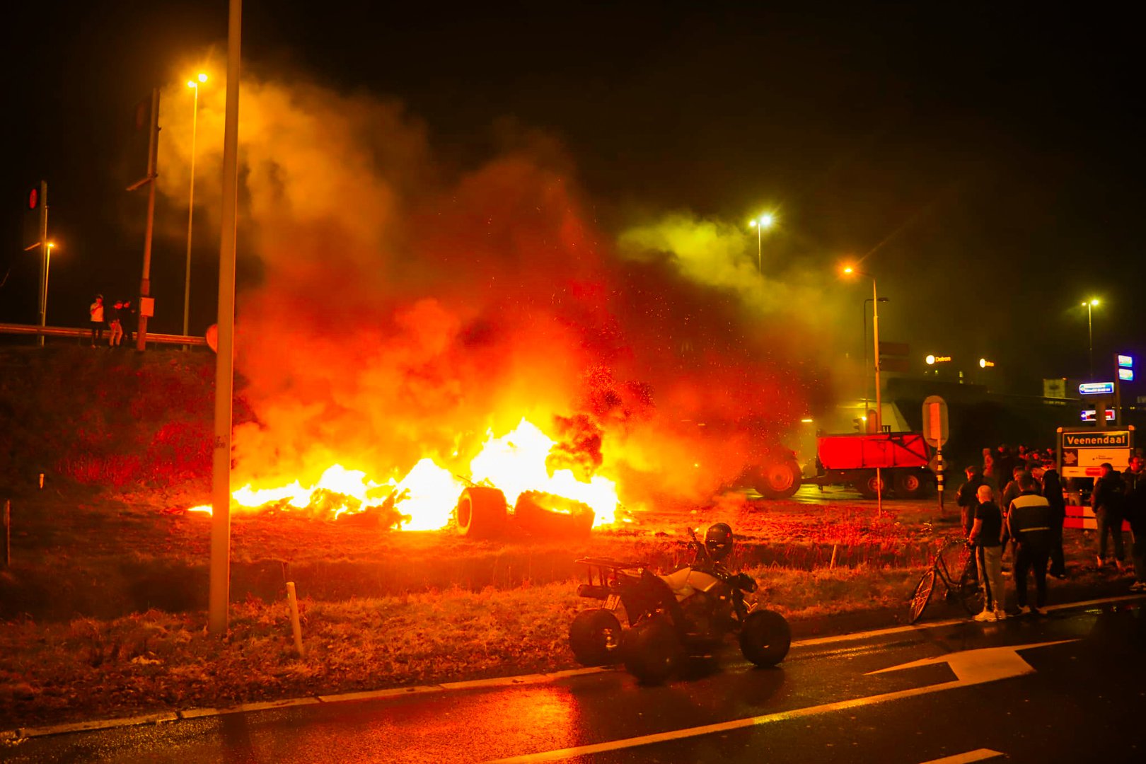 Hevige protesten op diverse plekken in Gelderland