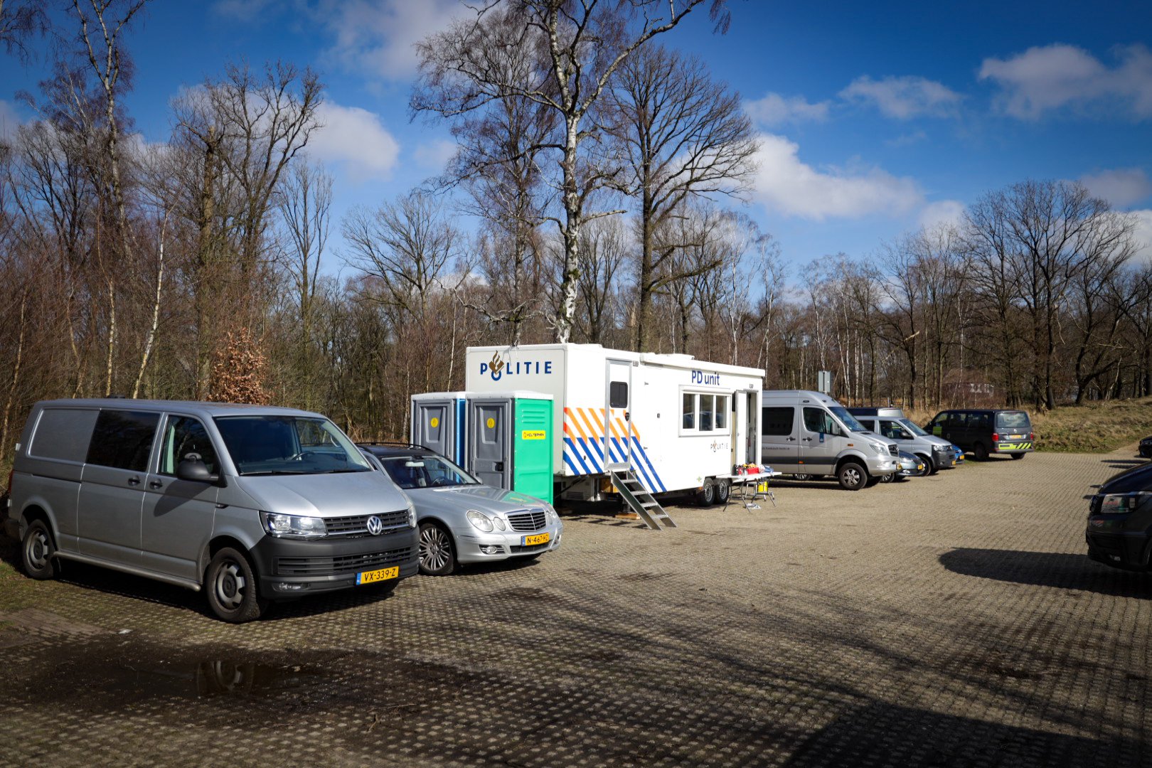 Politie oefening op de Posbank in Rheden