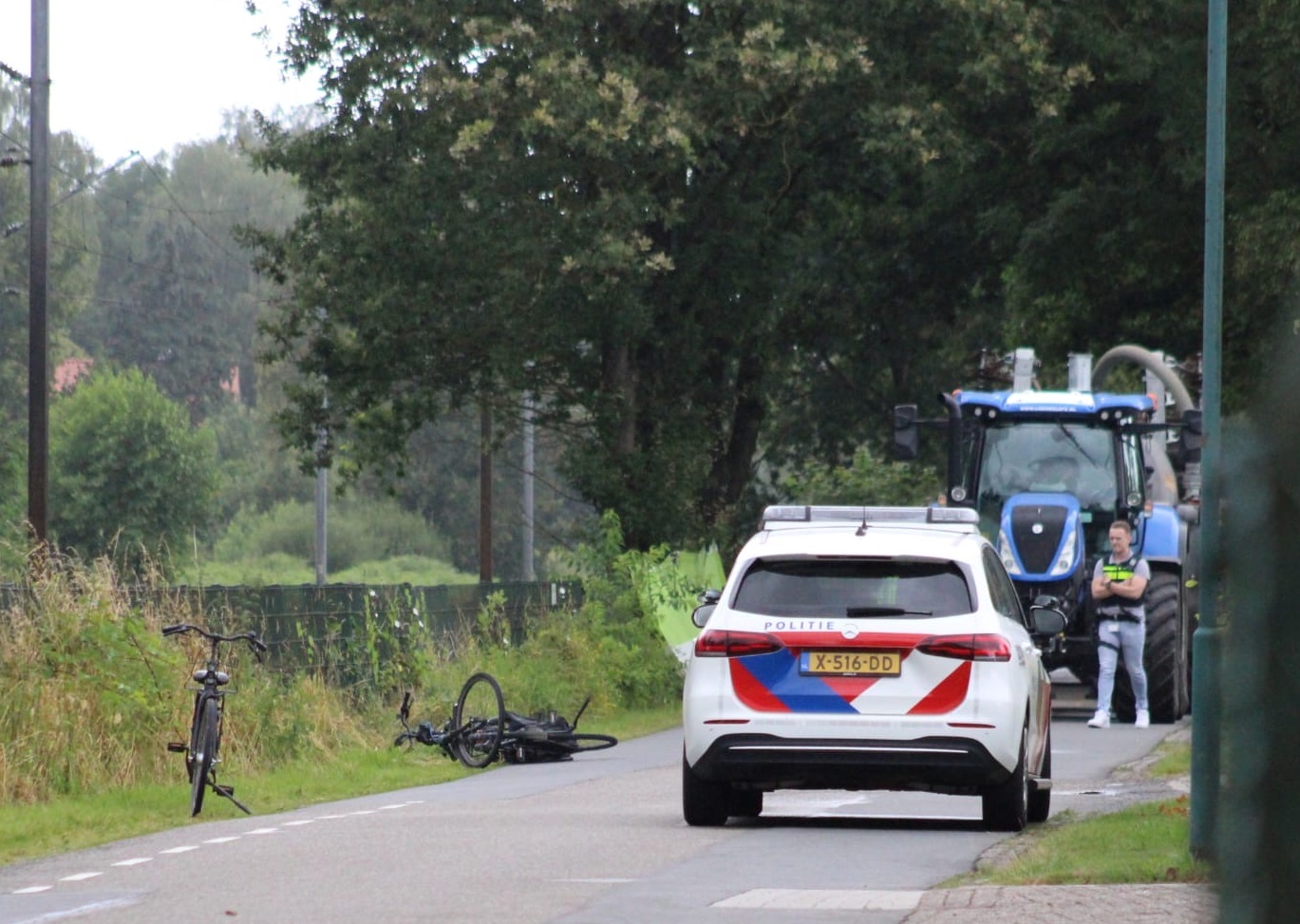 14-jarige fietser uit Scherpenzeel overleden na aanrijding met tractor