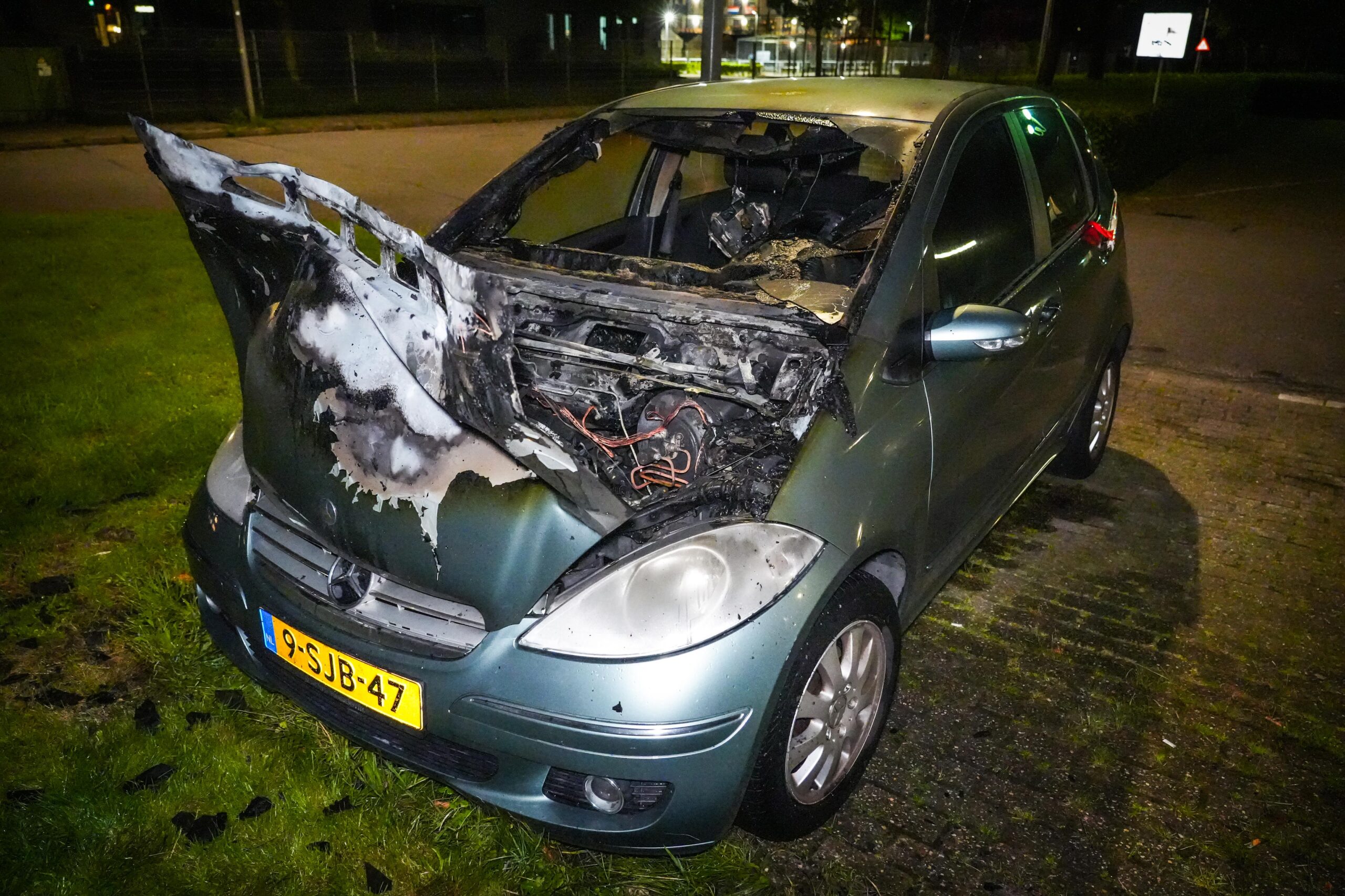 Autobrand in Arnhem