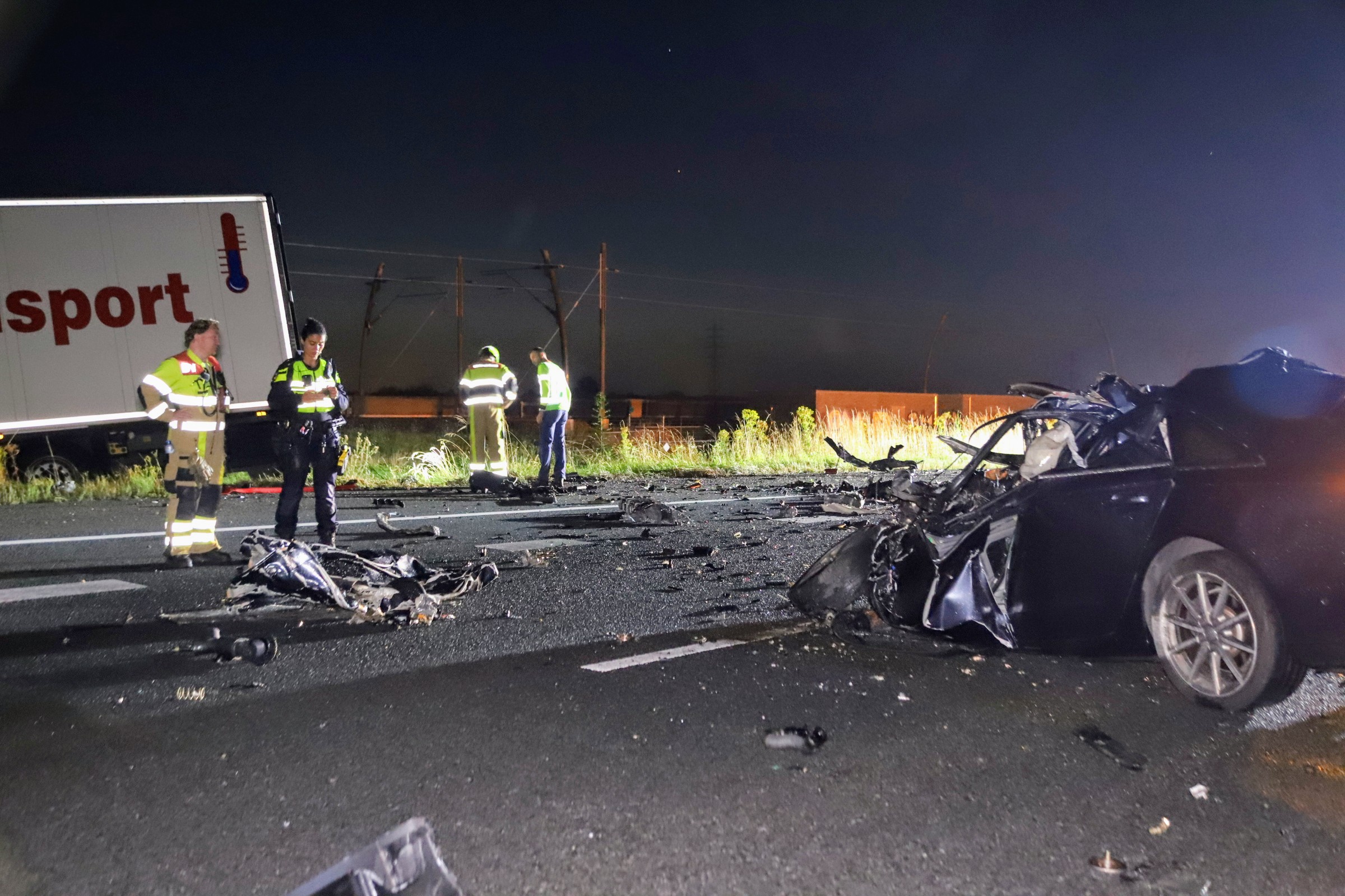 UPDATE: 61-jarige man overleden na frontale aanrijding op A15