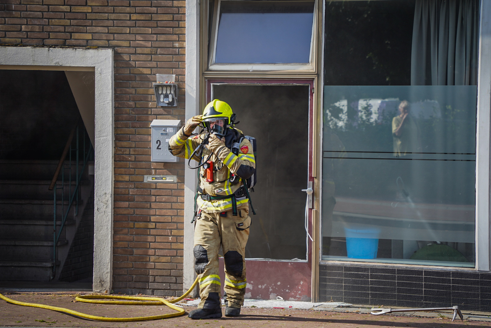 Veel schade na woningbrand in Arnhem