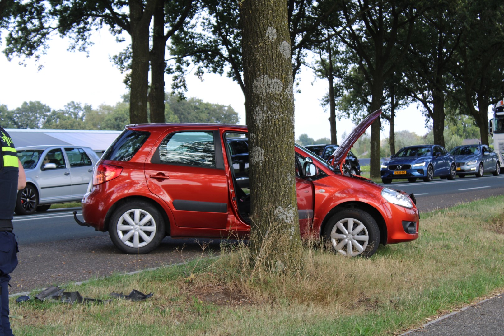 Frontale aanrijding zorgt voor vertraging