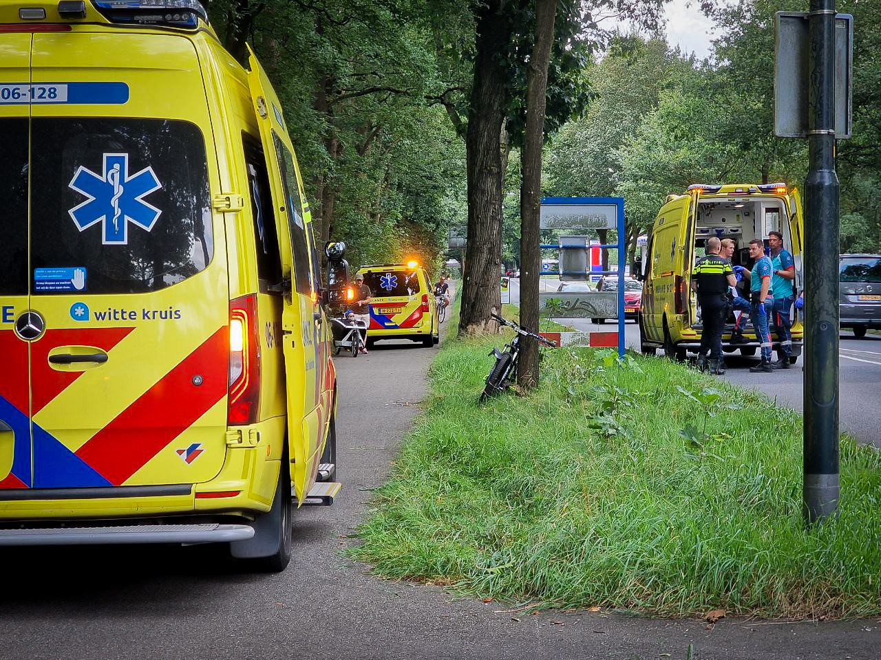 Voetganger en mountainbiker gewond na botsing