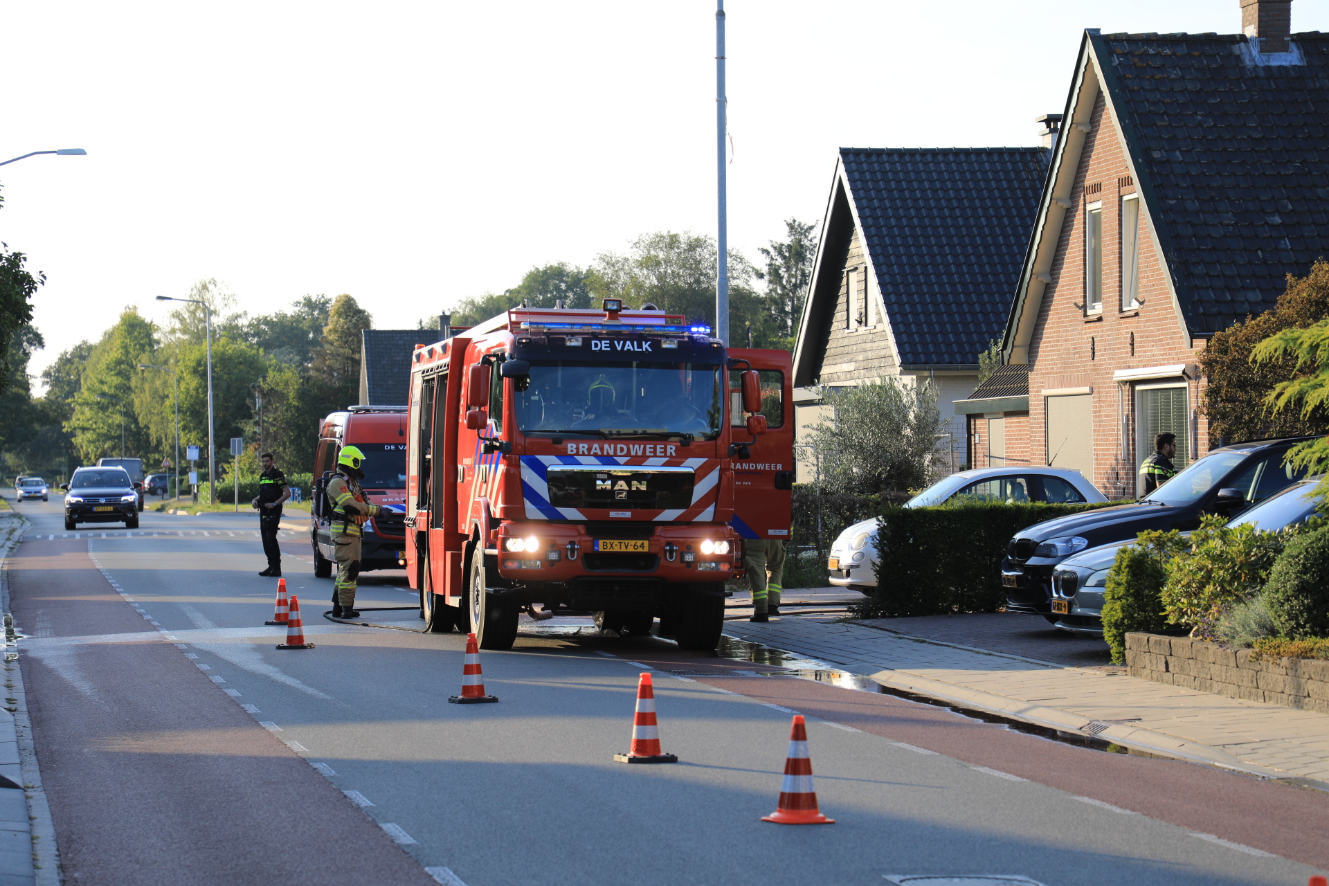 Brand in schuurtje door vuurton