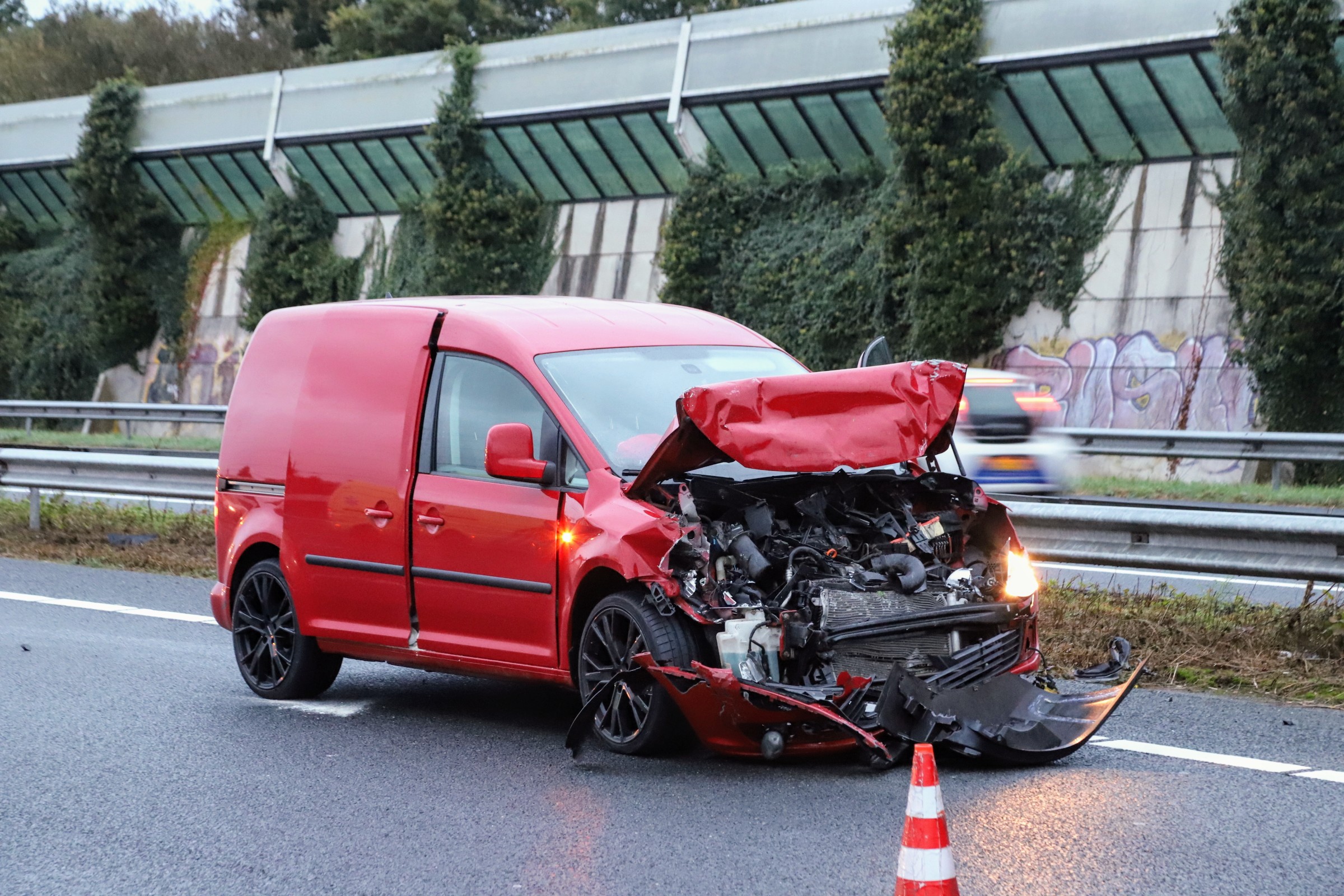 Ongeval op de A15 veroorzaakt flinke vertraging