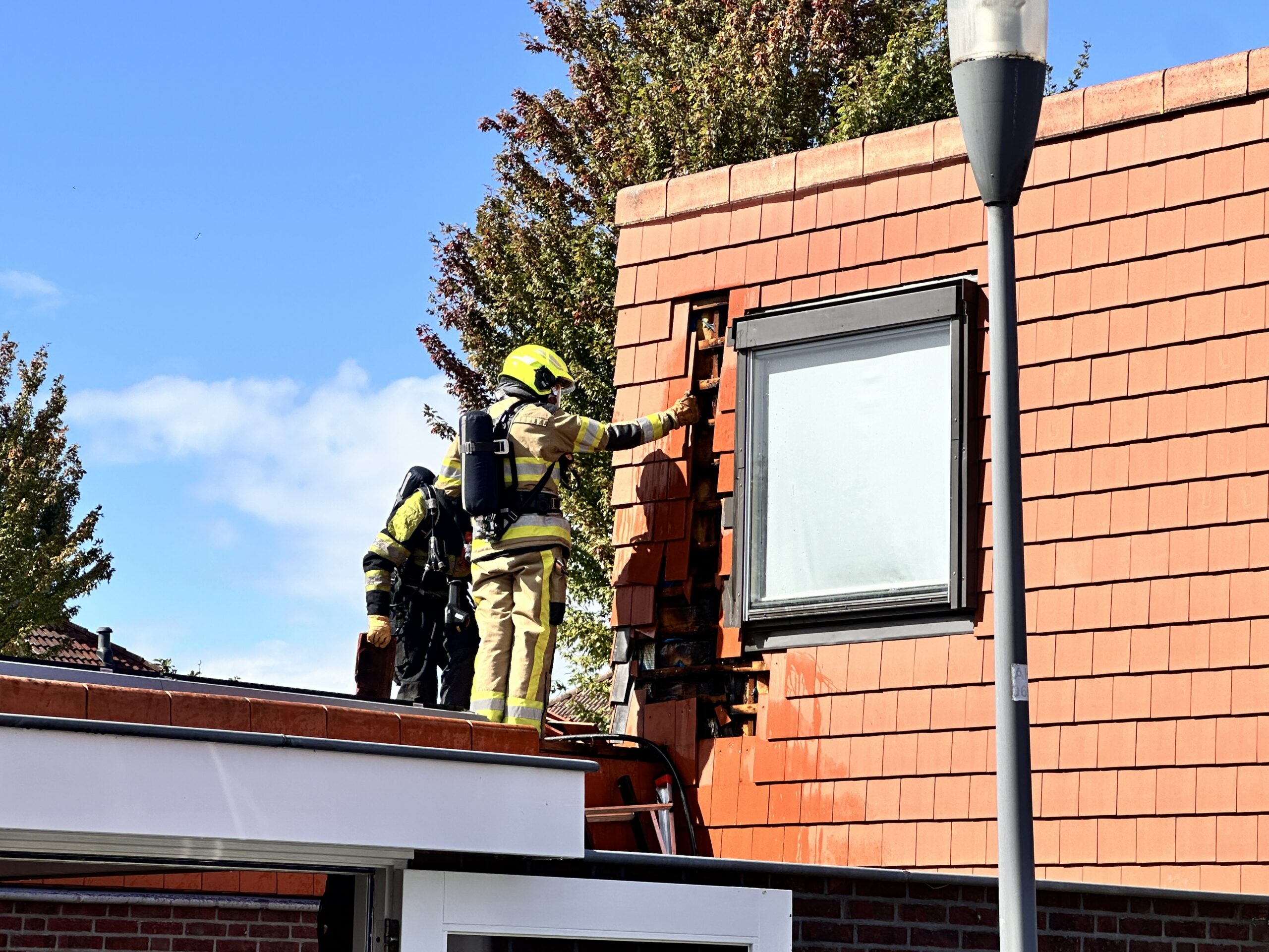 Brand ontstaan tijdens werkzaamheden, snel onder controle