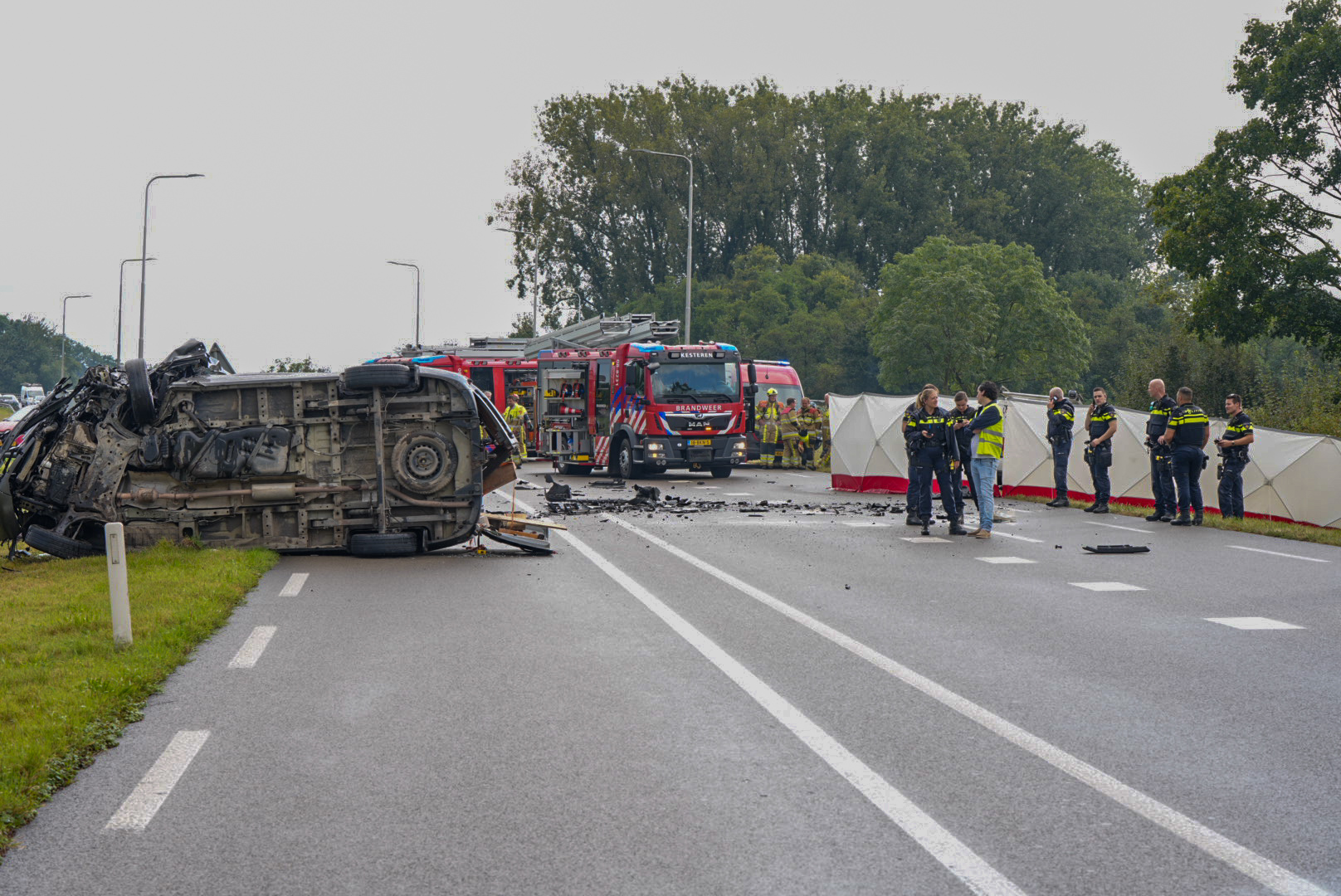 Dode en gewonde bij ernstig ongeval