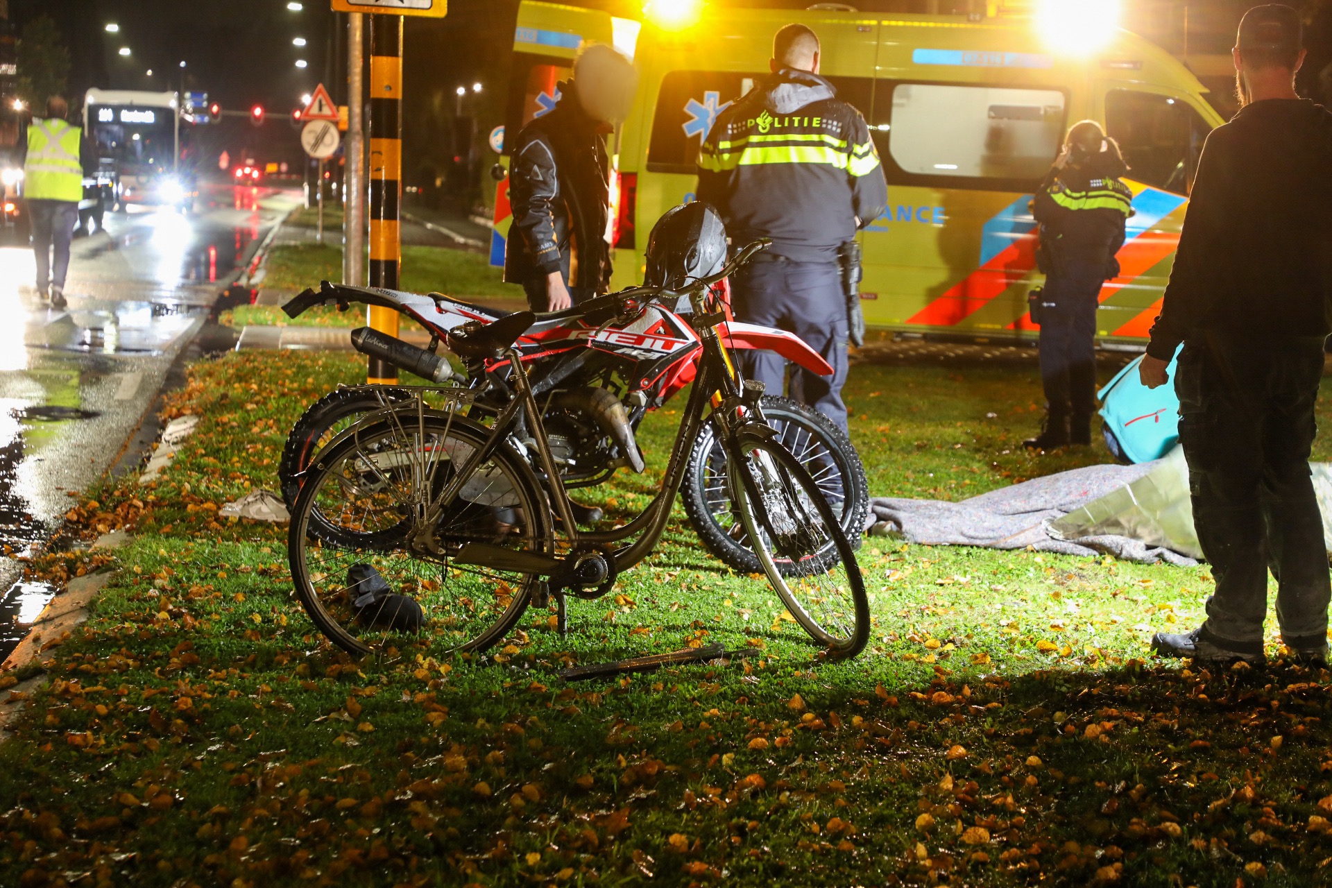 Fietser gewond bij botsing met brommer