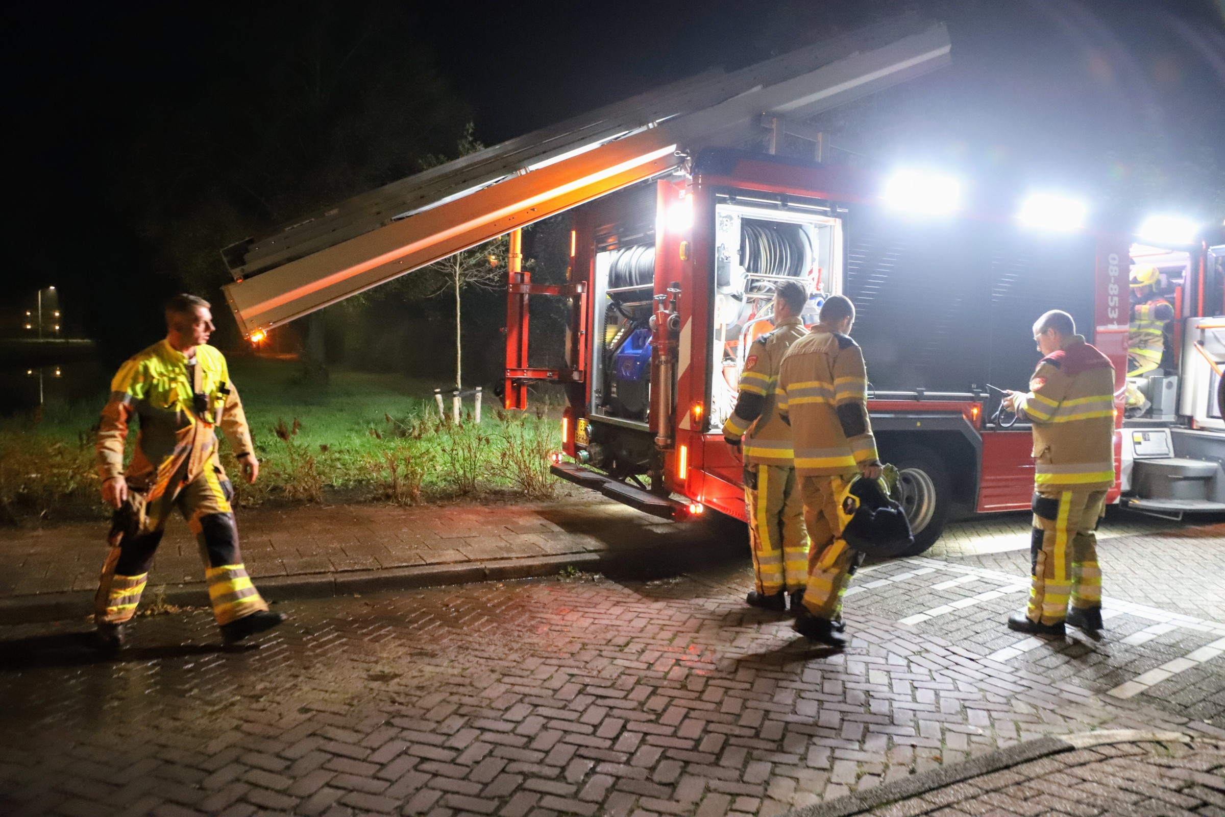 Schuurtje in brand, mogelijk aangestoken